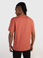 Playera Calvin Klein Logo Hombre Naranja