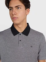 Polo Calvin Klein Estampado Hombre Negro