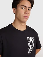 Playera Calvin Klein Estampado Hombre Negro