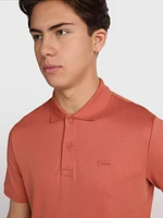 Polo Calvin Klein Smooth Cotton Hombre Naranja