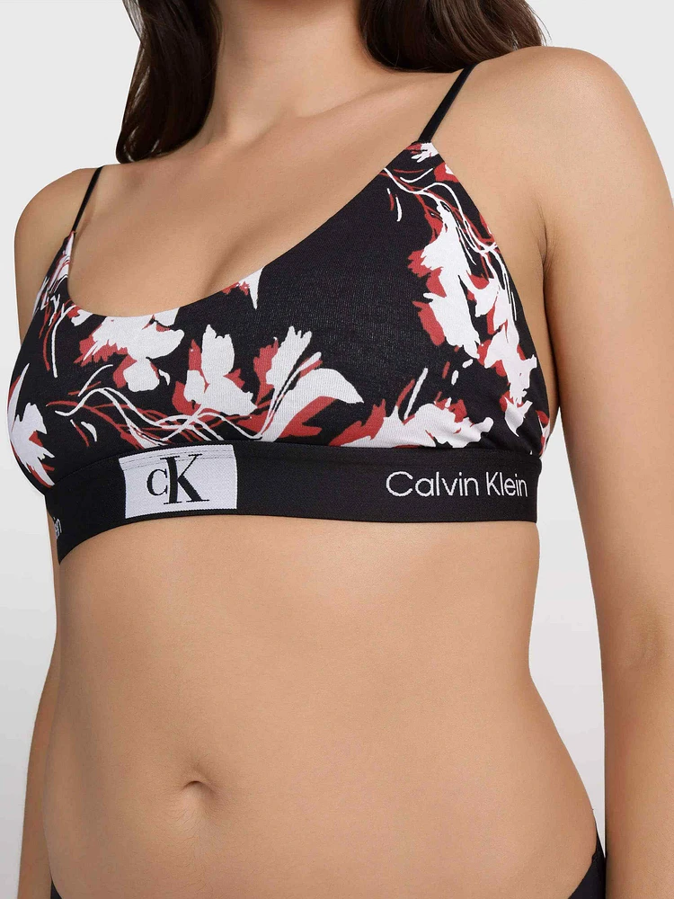 Bralette Calvin Klein CK 1996 Unlined Mujer Negro