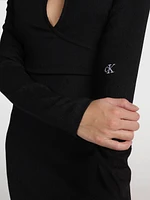 Vestido Calvin Klein Corte Mujer Negro