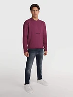 Suéter Calvin Klein con Logo Hombre Morado