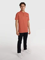 Polo Calvin Klein Stretch Hombre Naranja