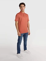 Polo Calvin Klein Smooth Cotton Hombre Naranja