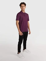 Polo Calvin Klein Smooth Cotton Hombre Morado