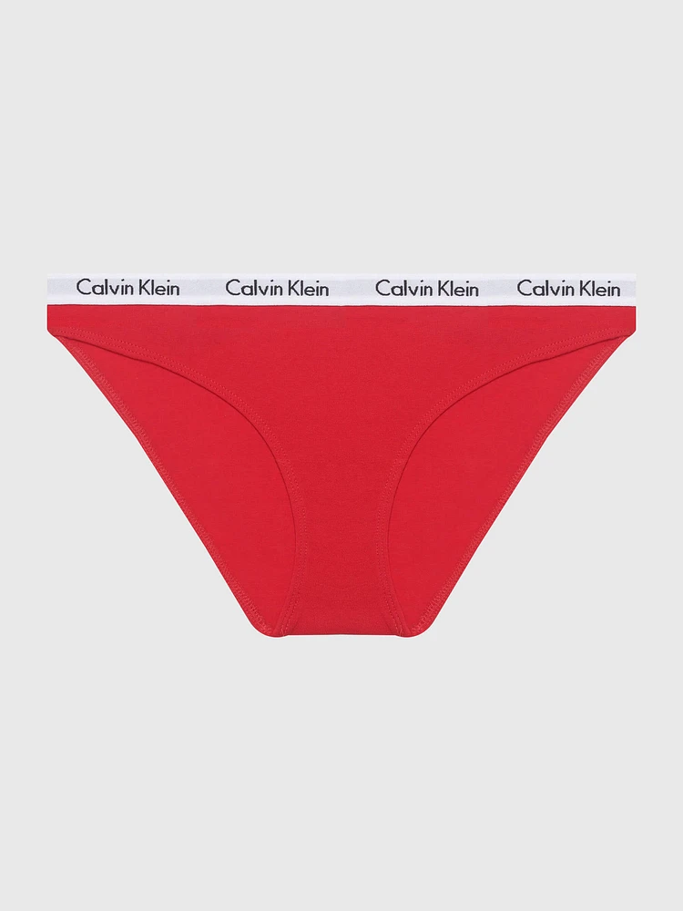 Bikini Calvin Klein con Logo Mujer Rojo