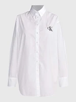 Camisa Calvin Klein con Logo Mujer Blanco