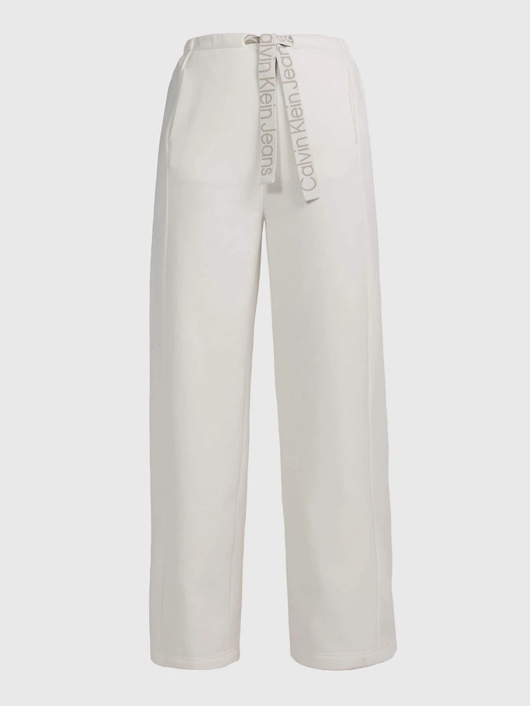 Pants Calvin Klein con Logo Mujer Beige