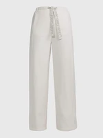 Pants Calvin Klein con Logo Mujer Beige