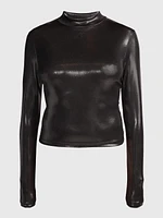 Top Calvin Klein con Monograma Mujer Negro