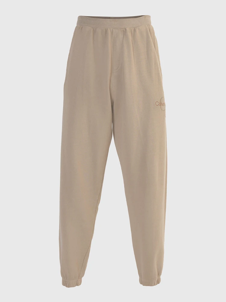 Jogger Calvin Klein con Logo Hombre Beige