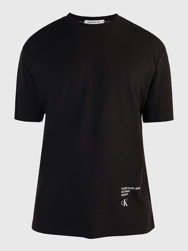 Playera Calvin Klein con Monograma Hombre Negro