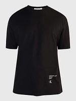 Playera Calvin Klein con Monograma Hombre Negro