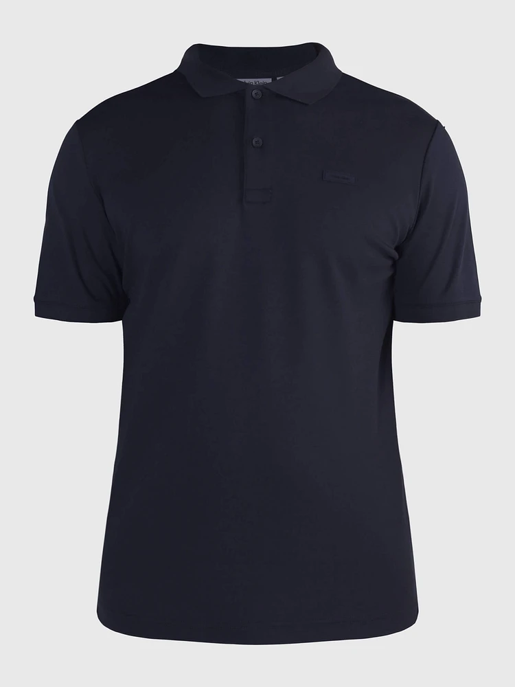 Polo Calvin Klein Smooth Cotton Hombre Azul Marino