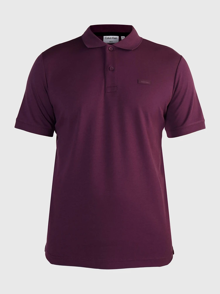 Polo Calvin Klein Smooth Cotton Hombre Morado