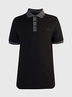 Polo Calvin Klein Jaspeado Hombre Negro