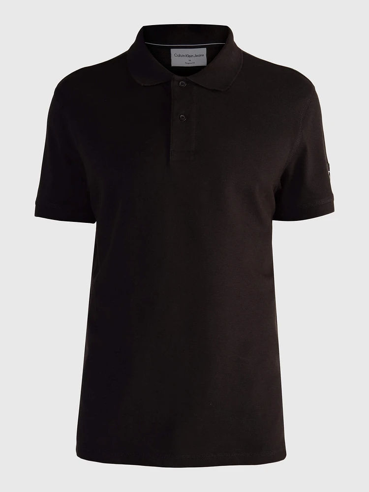 Polo Calvin Klein Logo Hombre Negro