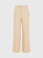 Pantalón Calvin Klein Straight Fit Mujer Beige