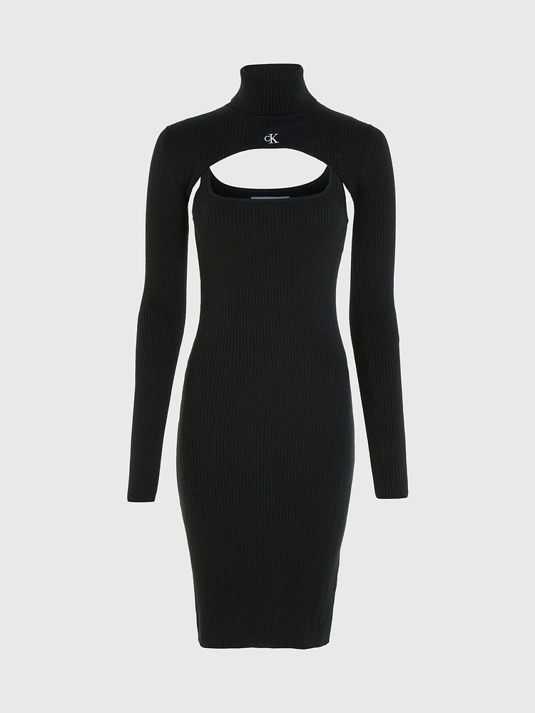 Vestido Calvin Klein Corto Mujer Negro