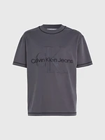 Playera Calvin Klein Relaxed Monologo Hombre Gris