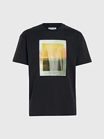 Playera Calvin Klein Estampado Hombre Negro