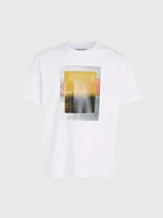 Playera Calvin Klein Estampado Hombre Blanco