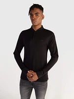 Polo Calvin Klein Smooth Cotton Hombre Negro