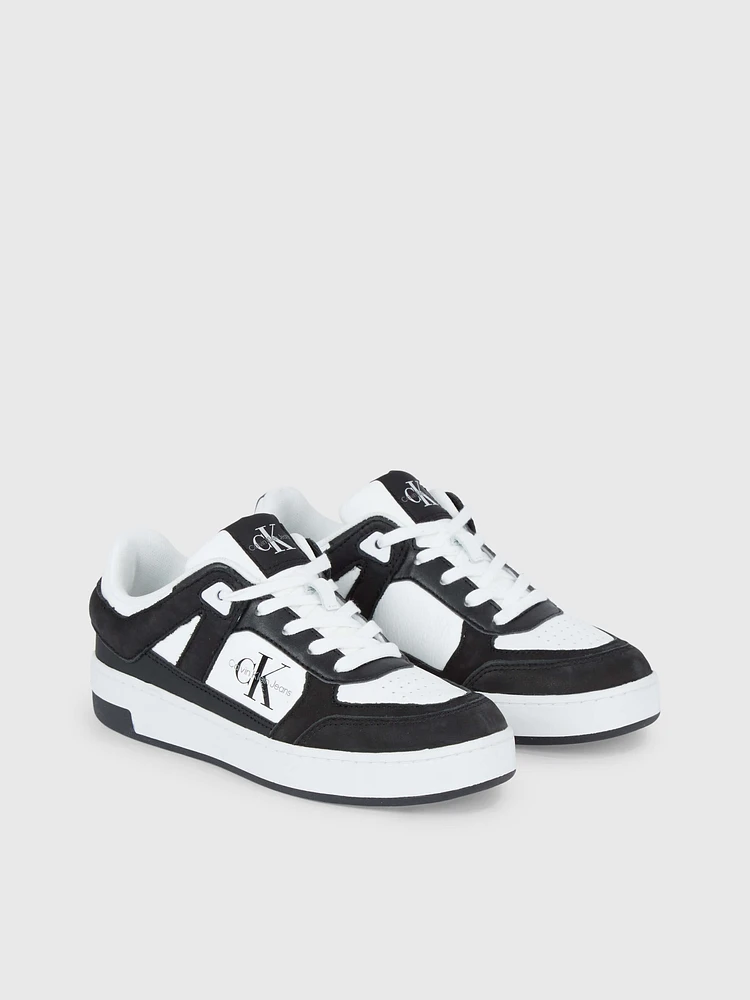 Tenis Calvin Klein Logo Mujer Negro