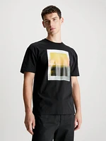 Playera Calvin Klein Estampado Hombre Negro