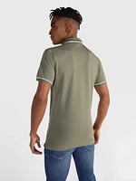 Polo Calvin Klein con Monograma Hombre Verde Olivo