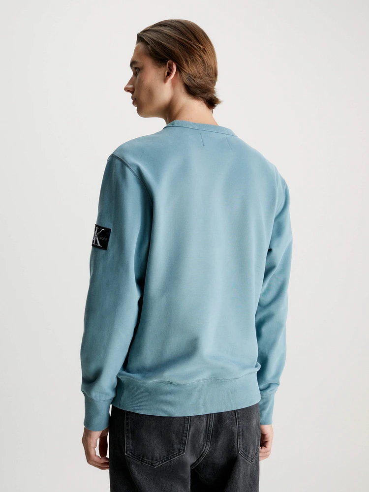Sudadera Calvin Klein con Monograma Hombre Azul