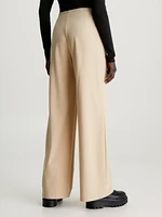 Pantalón Calvin Klein Straight Fit Mujer Beige