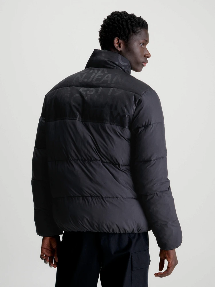 Chamarra Calvin Klein Puffer Hombre Negro