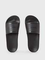 Sandalias Calvin Klein Logo Mujer Negro