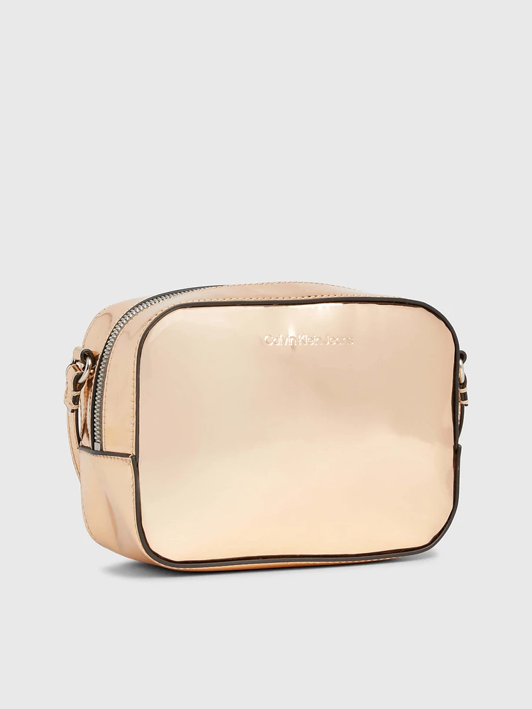 Bolsa Calvin Klein Crossbody Mujer Dorado - Talla: Única