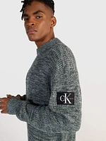 Suéter Calvin Klein Jaspeado Hombre Multicolor