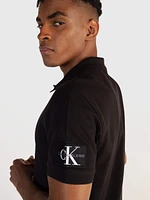 Polo Calvin Klein Logo Hombre Negro