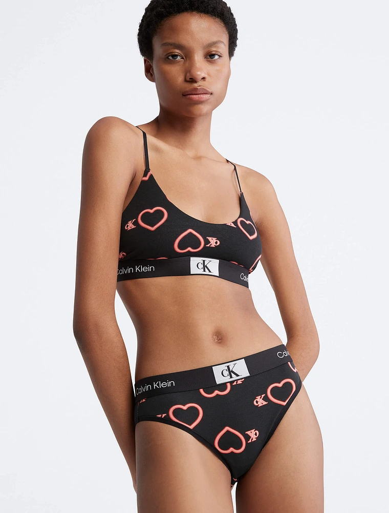 Bralette Calvin Klein CK 1996 Valentines Mujer Negro