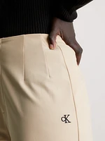 Pantalón Calvin Klein Straight Fit Mujer Beige