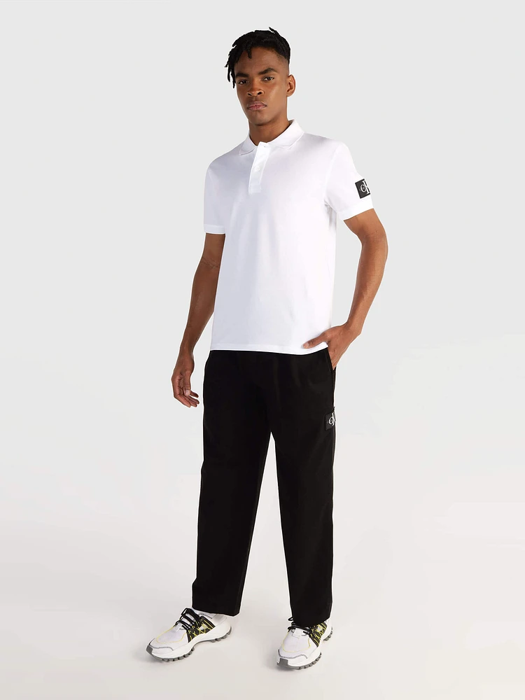 Polo Calvin Klein Logo Hombre Blanco