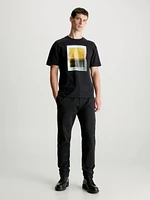 Playera Calvin Klein Estampado Hombre Negro