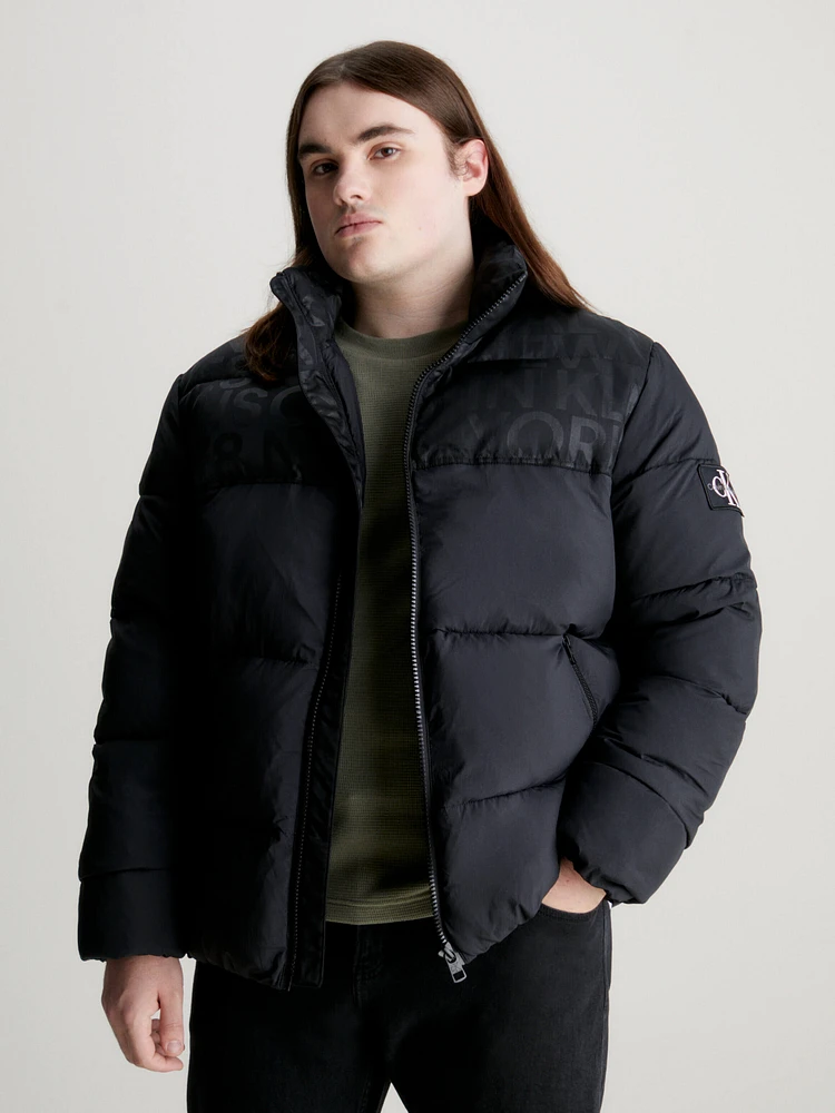 Chamarra Calvin Klein Puffer Hombre Negro