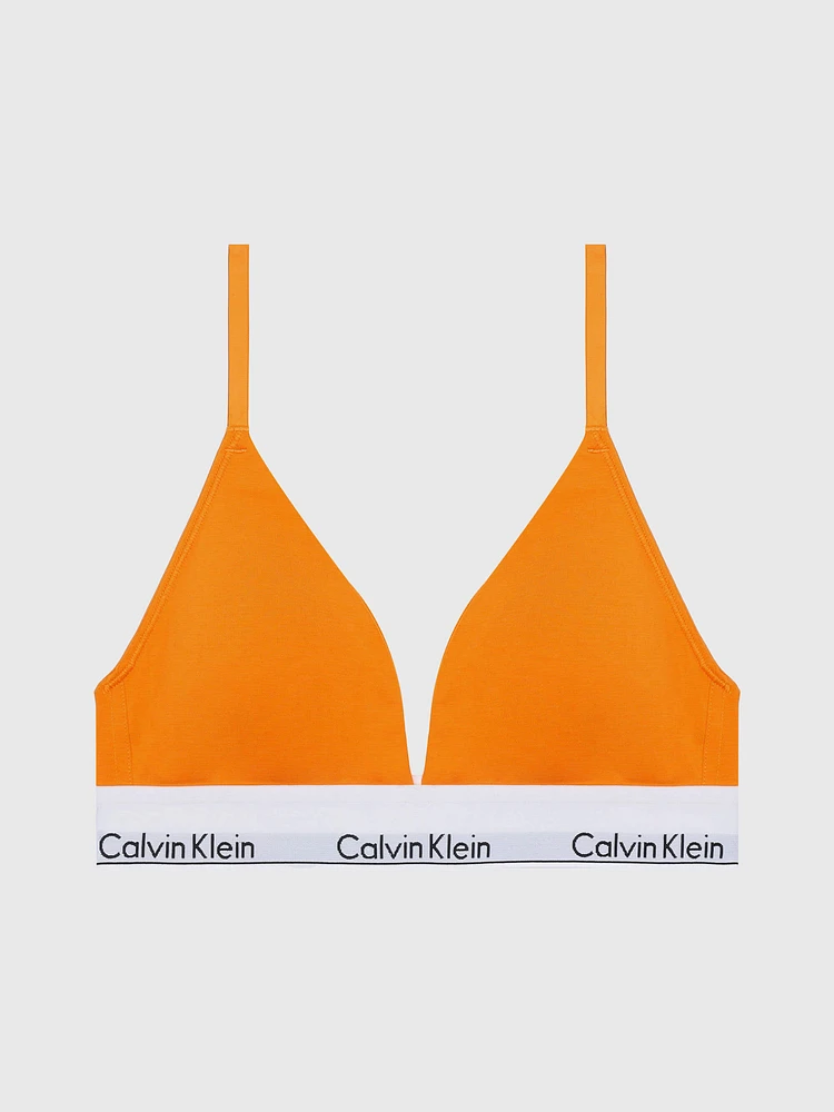 Brasier Calvin Klein Triangle Lightly Lined Mujer Naranja