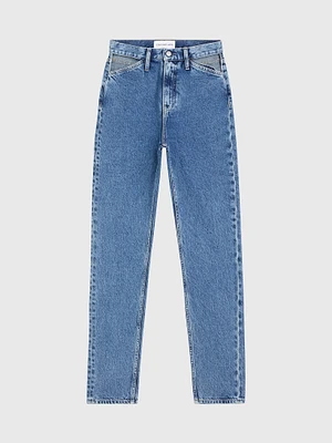 Jeans Calvin Klein Slim Cut Out Mujer Azul