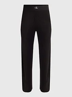 Pantalón Calvin Klein Canalé Mujer Negro