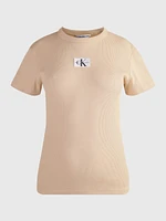 Playera Calvin Klein Mujer Beige