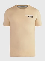 Playera Calvin Klein Logo Estampado Hombre Beige