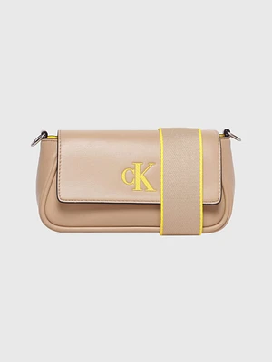 Bolsa Calvin Klein Crossbody Mujer Beige - Talla: Única