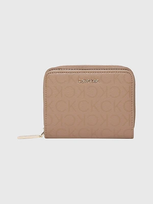 Cartera Calvin Klein Logo Mujer Café - Talla: Única